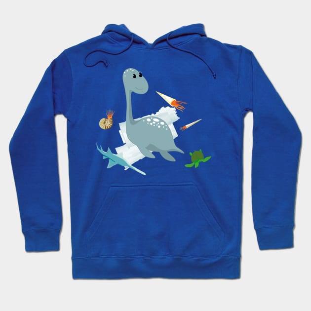 plesiosaurus Hoodie by masslos